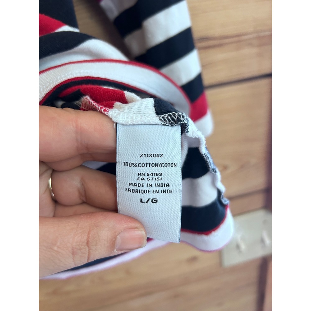 Tommy Hilfiger Nautical Stripe Boatneck Top Red White Blue Large
Costal Large - Picture 6 of 8